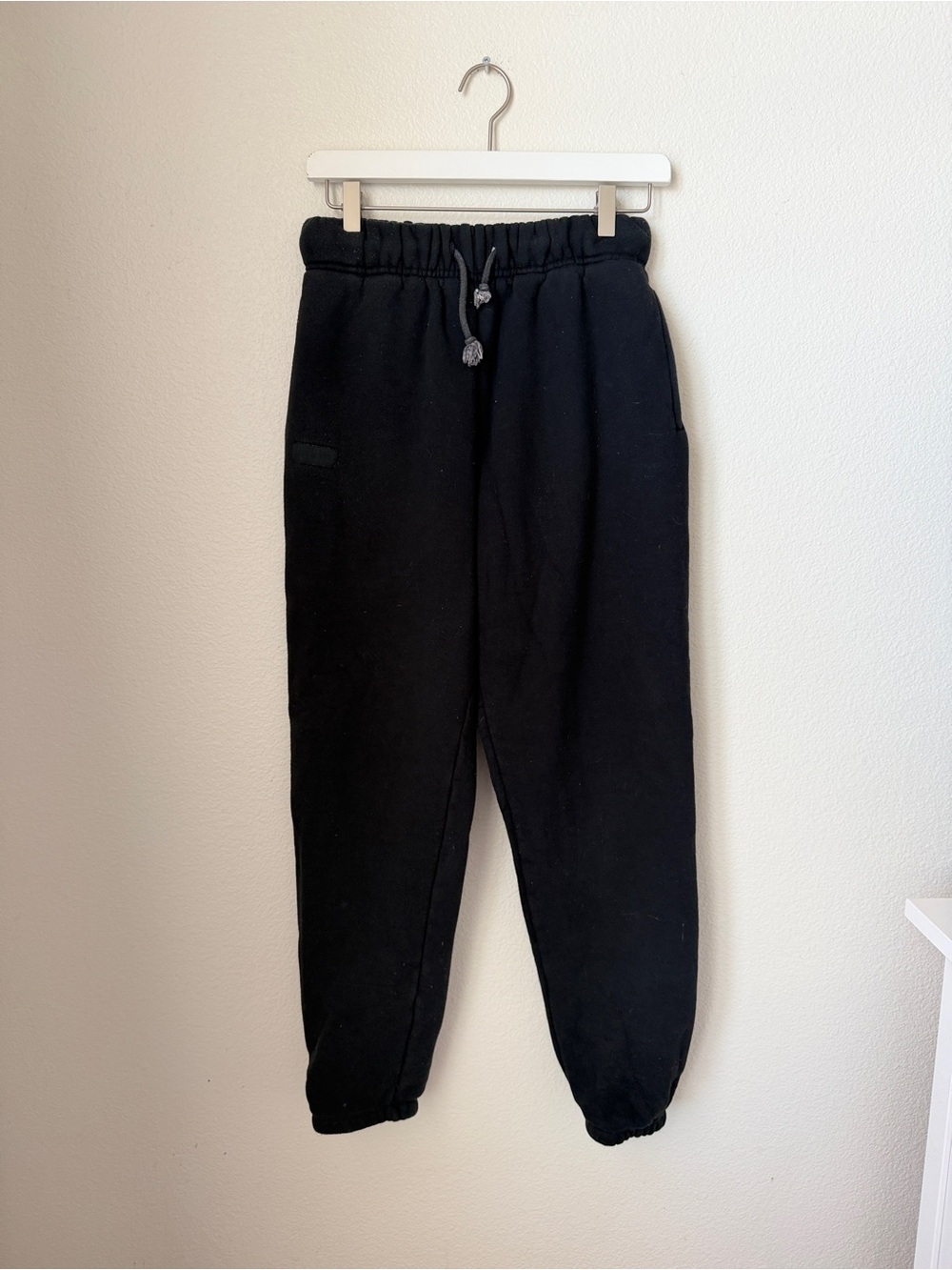 Set active black drawstring sweatpants